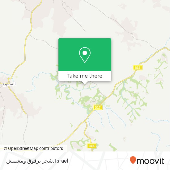 شجر برقوق ومشمش map