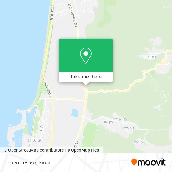 Карта כפר צבי סיטרין