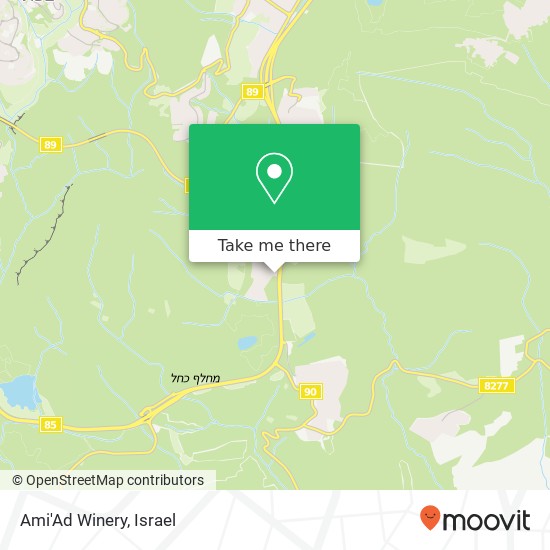 Ami'Ad Winery map