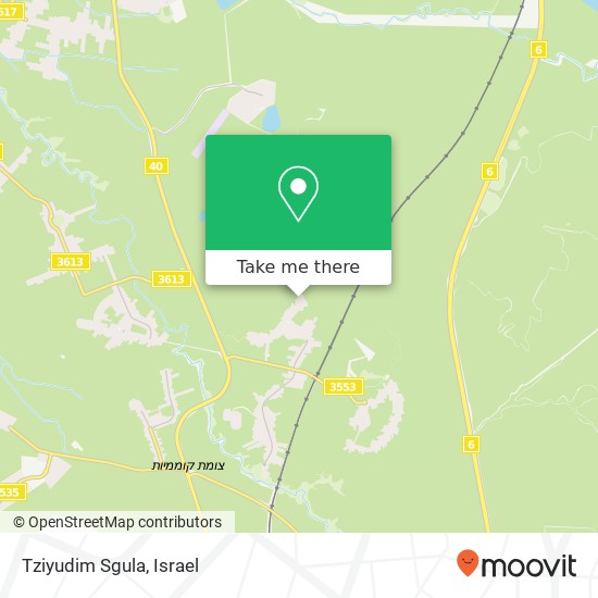 Tziyudim Sgula map