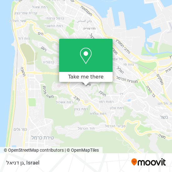 גן דניאל map