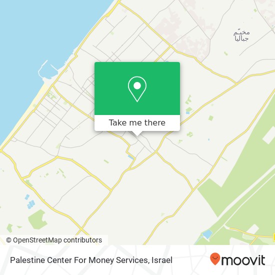 Карта Palestine Center For Money Services