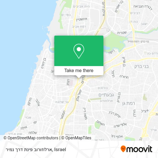 Карта ארלוזורוב פינת דרך נמיר