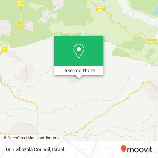 Карта Deir Ghazala Council