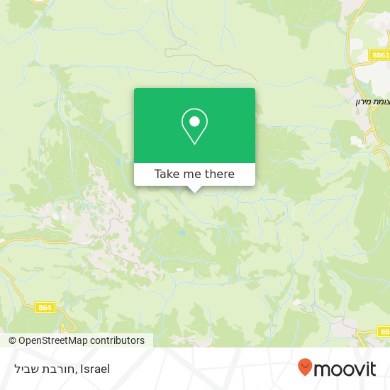 חורבת שביל map