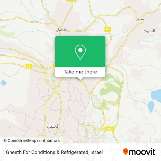 Gheeth For Conditions & Refrigerated map
