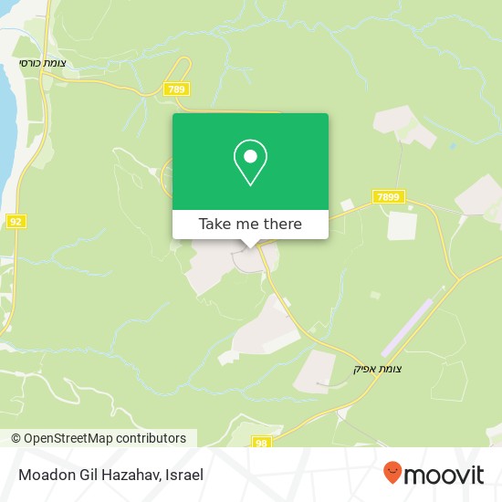 Карта Moadon Gil Hazahav