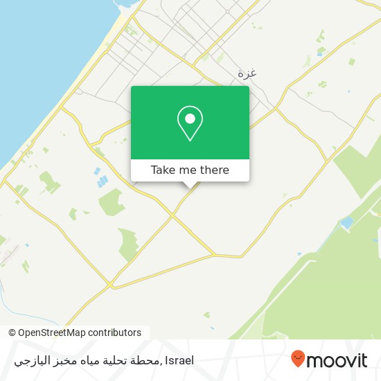 Карта محطة تحلية مياه مخبز اليازجي