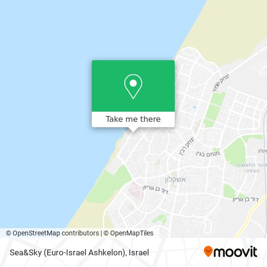 Карта Sea&Sky (Euro-Israel Ashkelon)