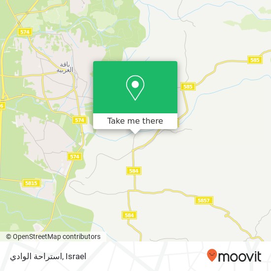 استراحة الوادي map