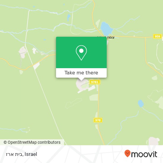 בית ארז map