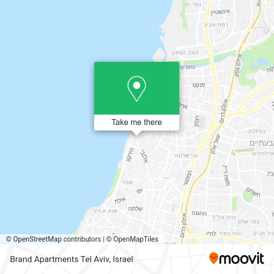 Карта Brand Apartments Tel Aviv