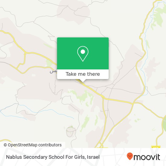 Карта Nablus Secondary School For Girls