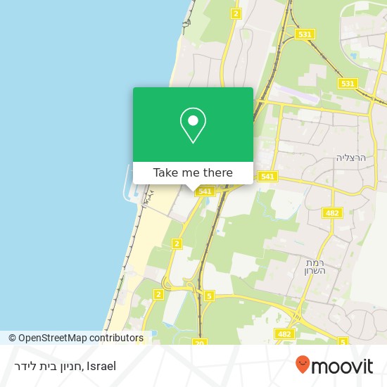 חניון בית לידר map