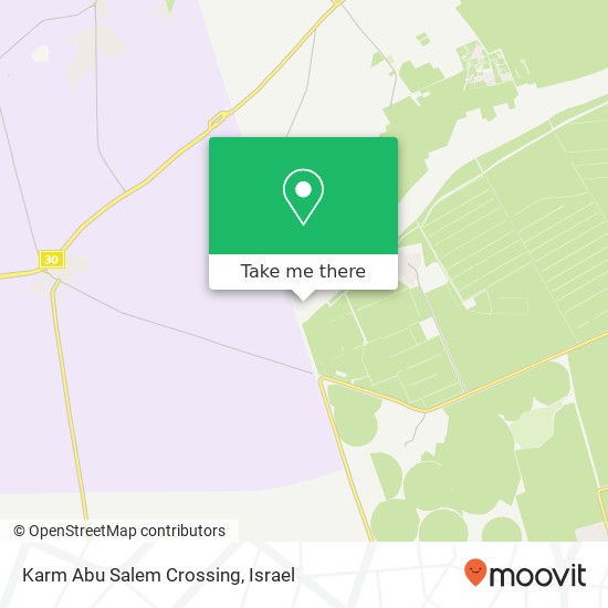 Карта Karm Abu Salem Crossing