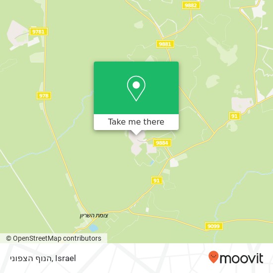 הנוף הצפוני map