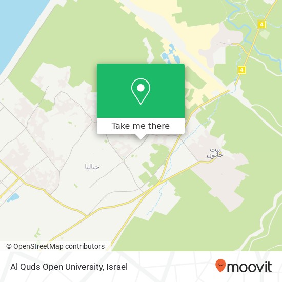 Al Quds Open University map