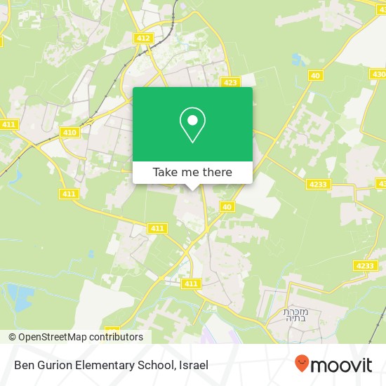 Карта Ben Gurion Elementary School