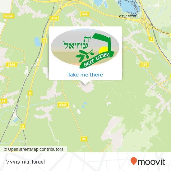 בית עוזיאל map