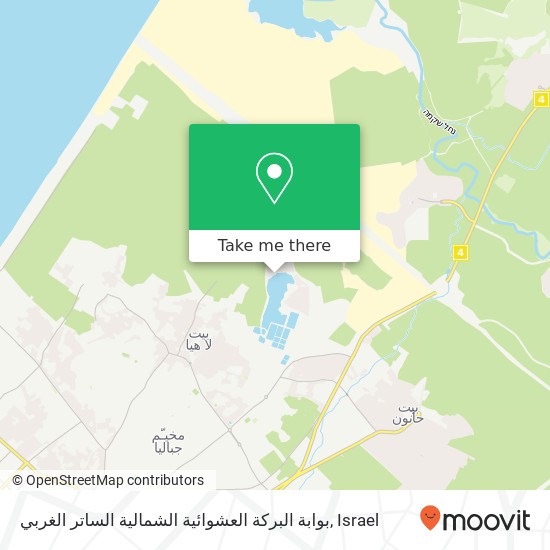 بوابة البركة العشوائية الشمالية الساتر الغربي map