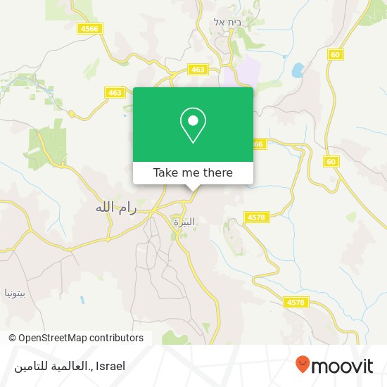 العالمية للتامين. map