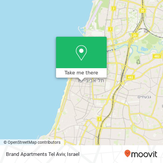 Карта Brand Apartments Tel Aviv