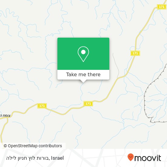 בורות לוץ חניון לילה map