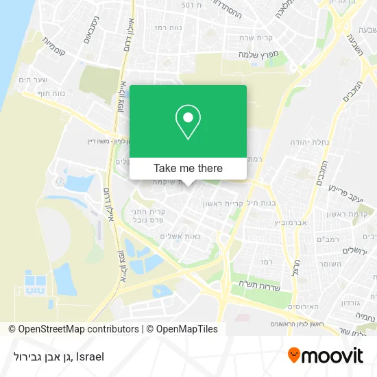 Карта גן אבן גבירול