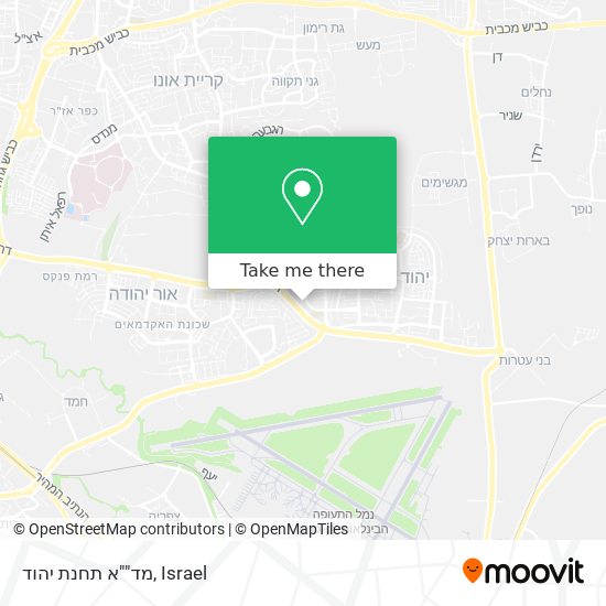 מד""א תחנת יהוד map