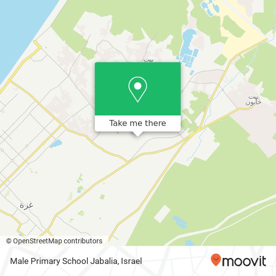 Male Primary School Jabalia map