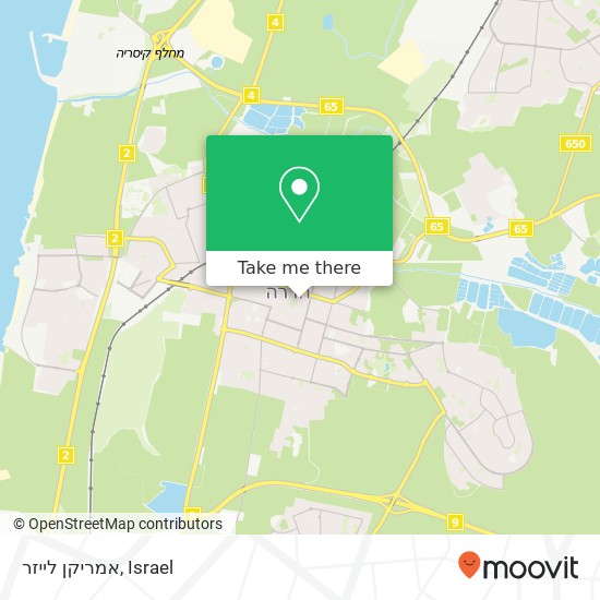 אמריקן לייזר map