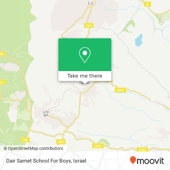 Dair Samet School For Boys map