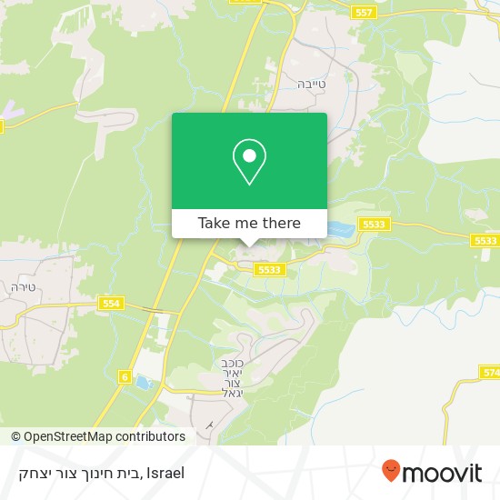 בית חינוך צור יצחק map