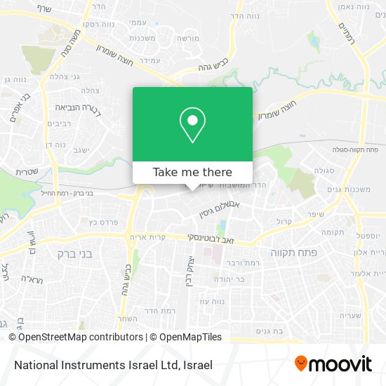 National Instruments Israel Ltd map