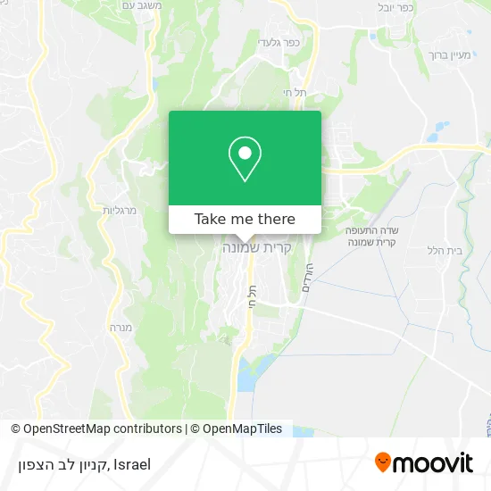Карта קניון לב הצפון