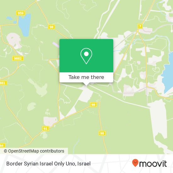 Border Syrian Israel Only Uno map