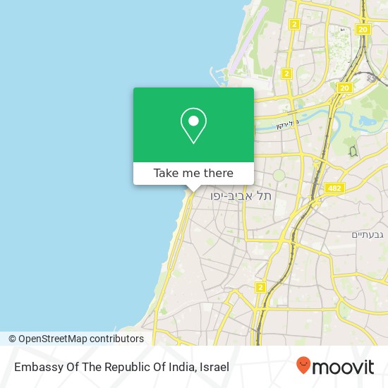 Embassy Of The Republic Of India map