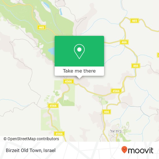 Birzeit Old Town map