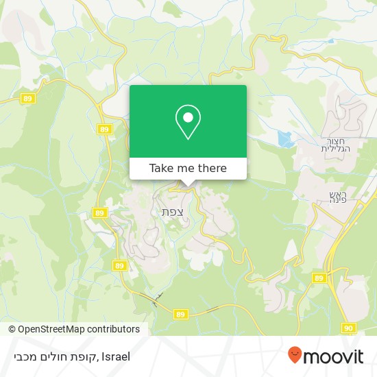 קופת חולים מכבי map