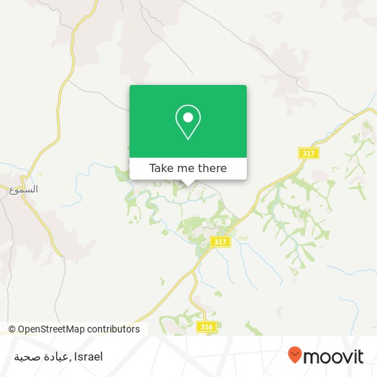 عيادة صحية map