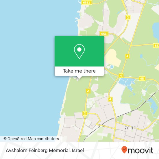 Avshalom Feinberg Memorial map