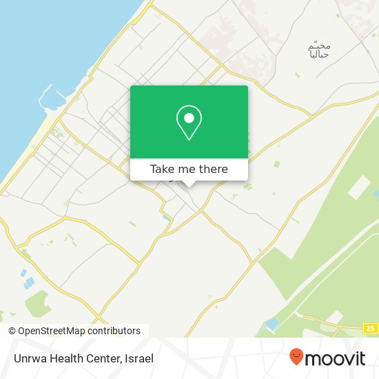 Unrwa Health Center map