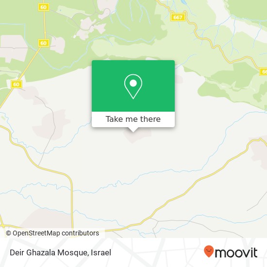Deir Ghazala Mosque map