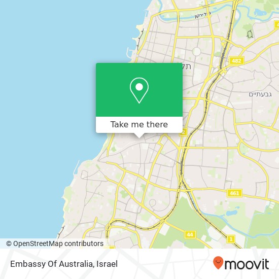 Карта Embassy Of Australia