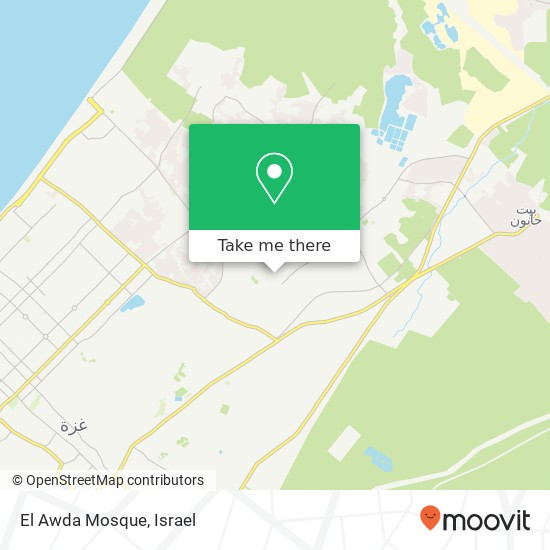 El Awda Mosque map
