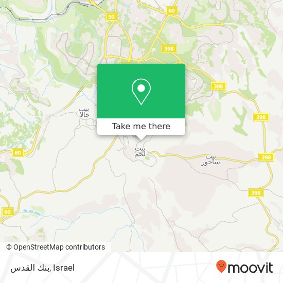 بنك القدس map