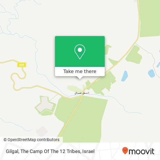 Gilgal, The Camp Of The 12 Tribes map