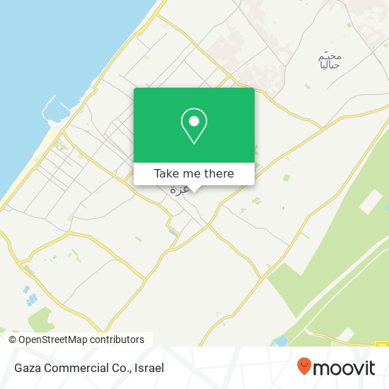 Gaza Commercial Co. map