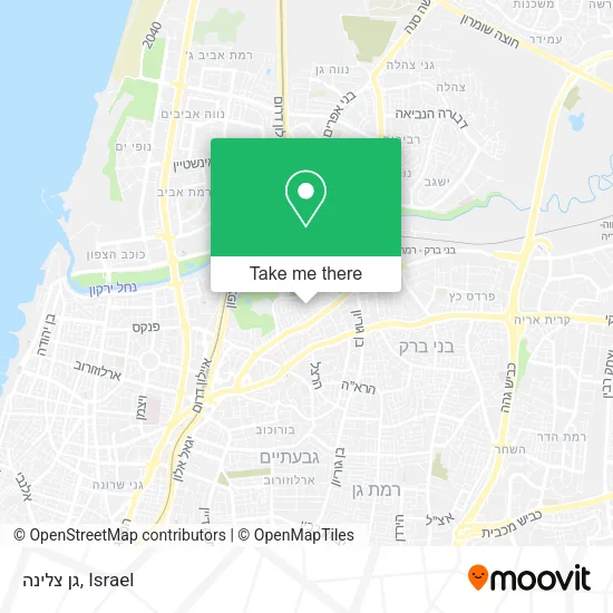 Карта גן צלינה