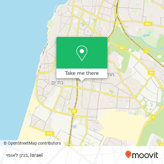 בנק לאומי map